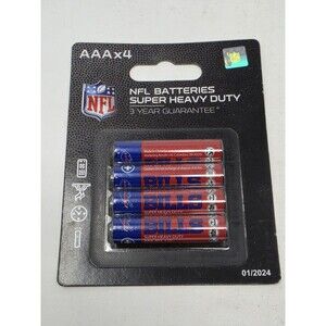 Buffalo Bills Batteries NFL Super Heavy Duty Batteries AAA x 4